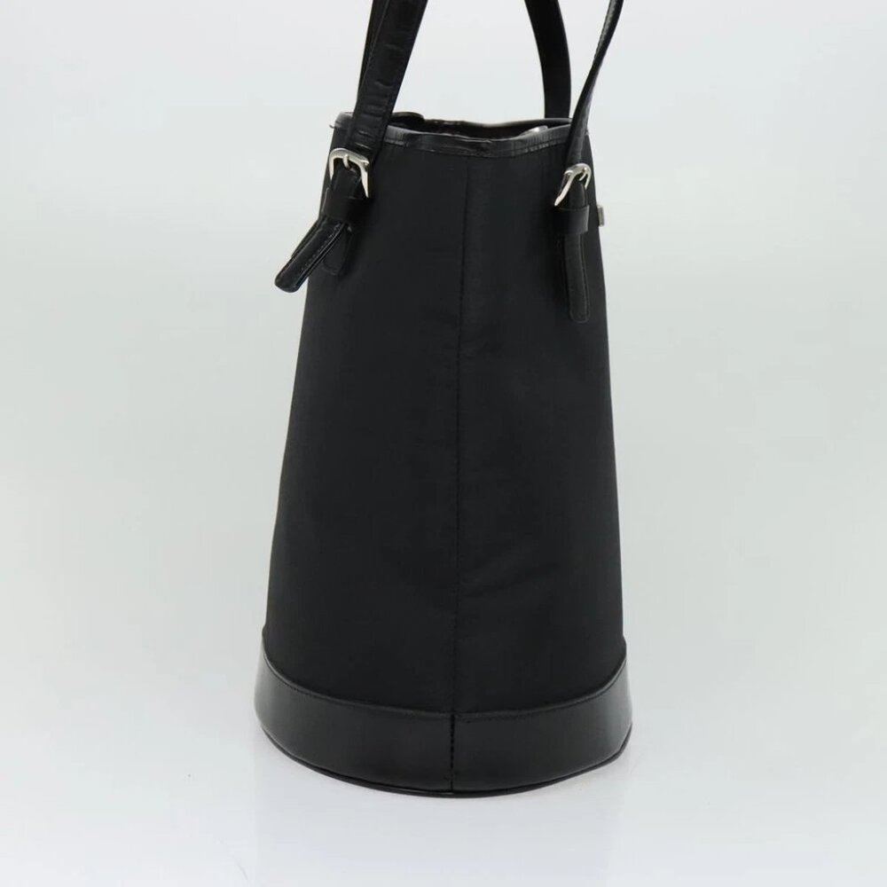 Burberrys Blue Label Shoulder Bag Nylon Black Auth ti3102 - Picture 4 of 16